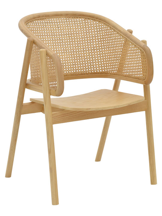 Fotoliu de exterior Lemn Wenzy Natural 58x58x82cm