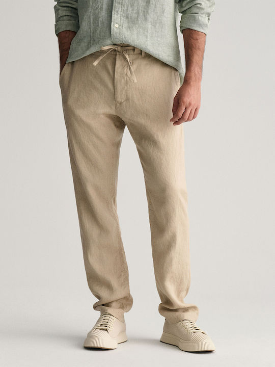 Gant Herrenhose Chino in Relaxed Passform ecru