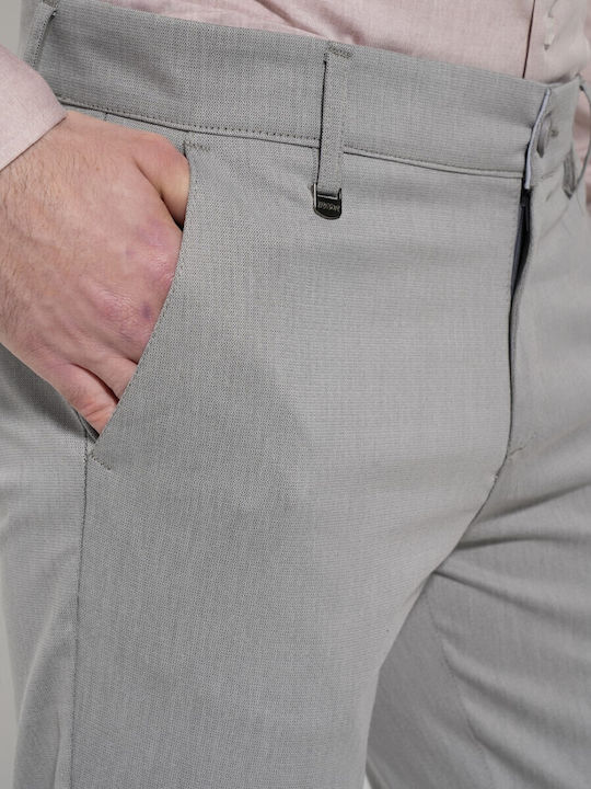 Herrenhosen Anzug Elastisch Grau