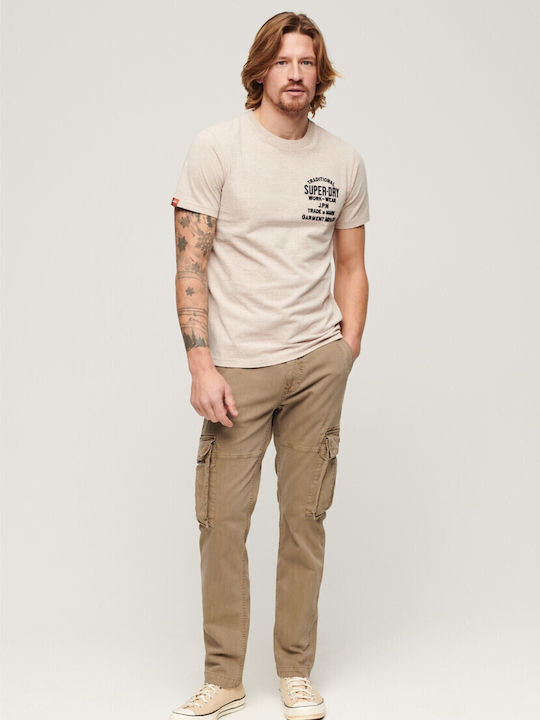 Trousers Cargo Elastic in Regular Fit Khaki
