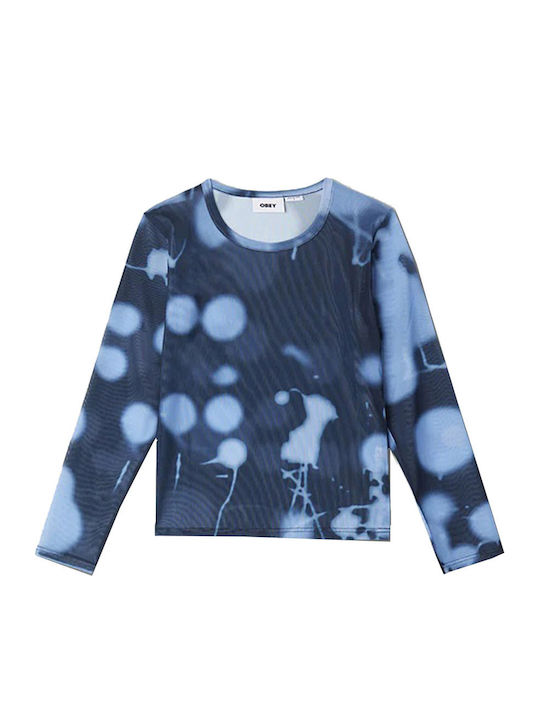 Donnie Women's Blouse Long Sleeve Blue