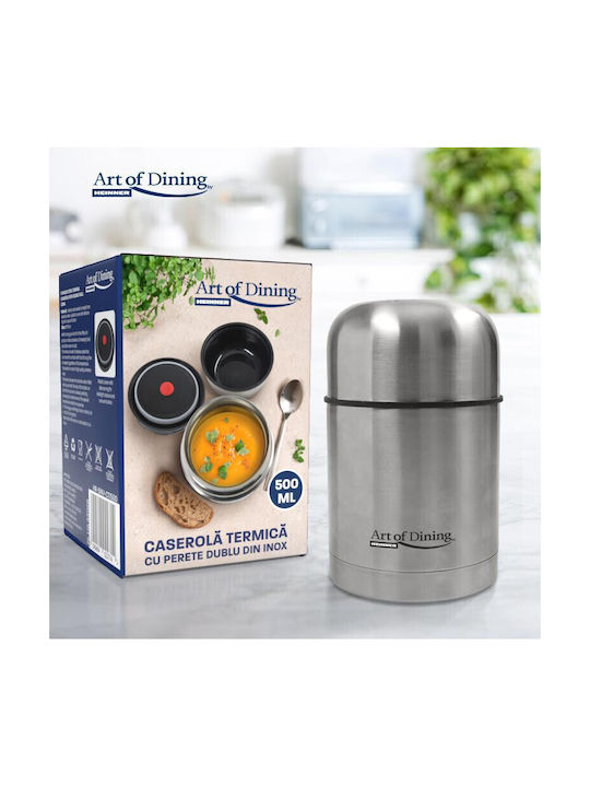 Heinner Δοχείο Φαγητού Inox Γκρι 500ml