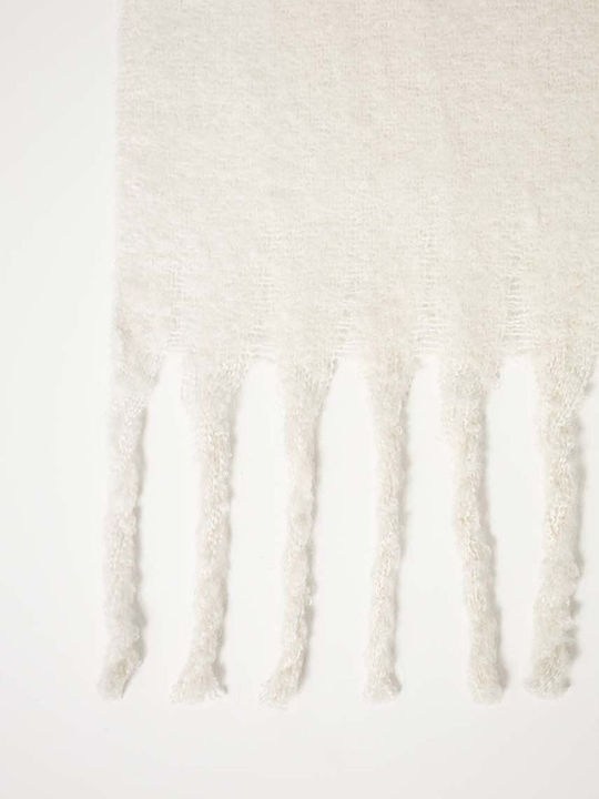 Abercrombie & Fitch Women's Wool Scarf White