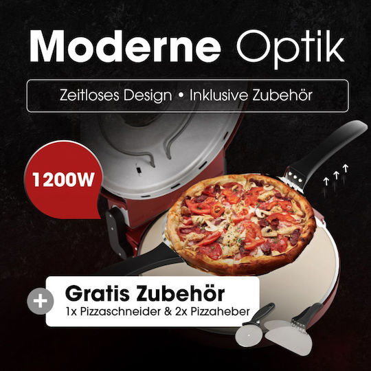Clatronic PM 3787 Παρασκευαστής Πίτσας 1200W Κόκκινος