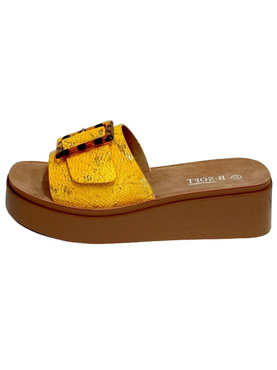 B-Soft Women's Sandals Yellow