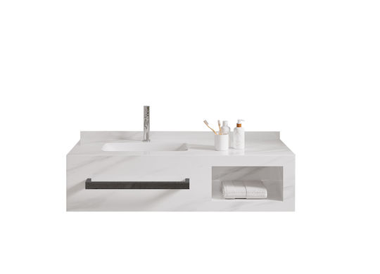 Martin Πάγκος με Νιπτήρα Μ120xΒ50xΥ30cm White Snow