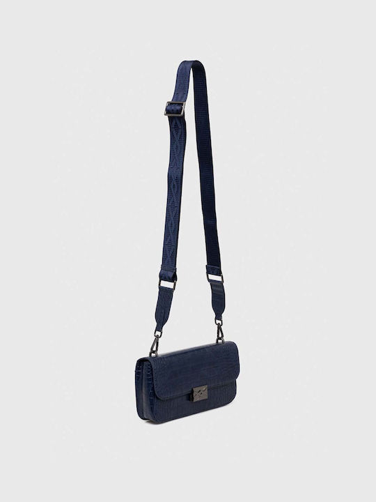 Benetton Damen Tasche Hand Marineblau