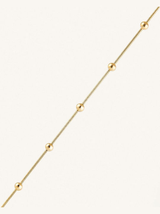 StanStefan Bracelet Anklet Chain made of Steel Gold Plated