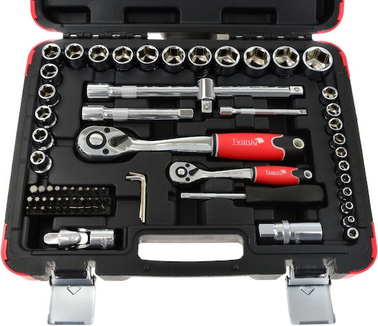 Tvardy Ratschen- & Steckschlüssel-Sets 1\4" & 1\2" 72Stück