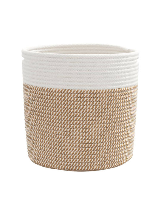 vidaXL Καλάθι Αποθήκευσης Υφασμάτινο Καφέ 28x28x28cm 2τμχ
