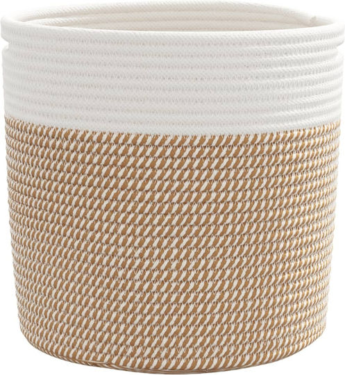 vidaXL Καλάθι Αποθήκευσης Υφασμάτινο Καφέ 28x28x28cm 2τμχ