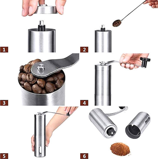 Set Manual Râșnițe Condimente Inox în Culoare Negru 1buc
