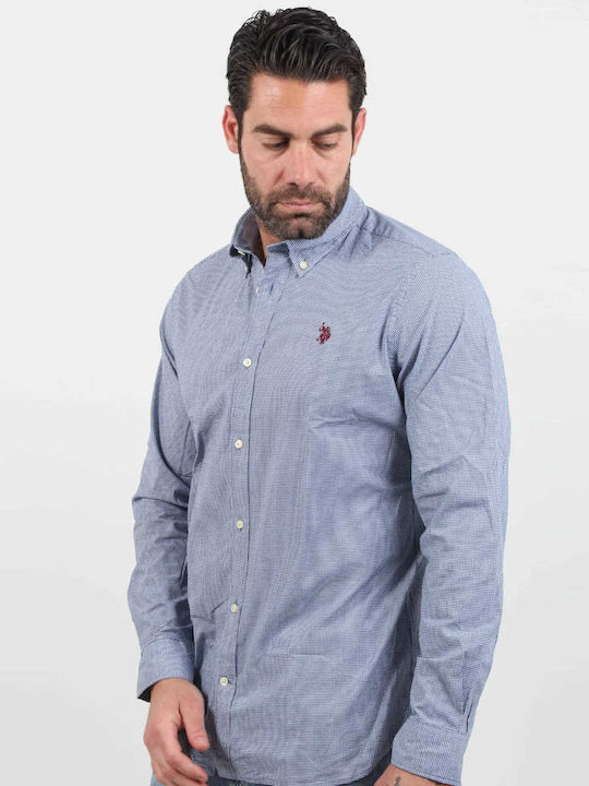 Ανδρικό Πουκάμισο Καρό Κανονική Γραμμή U.s Polo Assn 67781-53406 Dirk Mπλe Ανδρικό Πουκάμισο Καρό Κανονική Γραμμή U.s Polo Assn 67781-53406 Dirk Mπλe