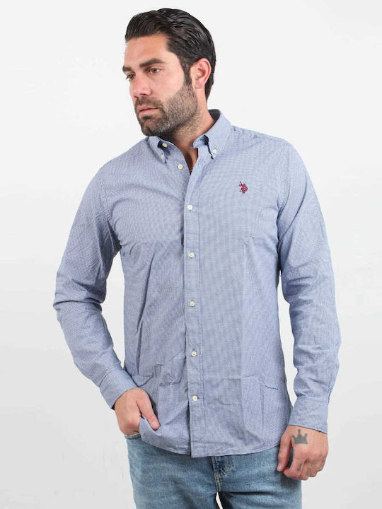 Herren Karohemd Regular Fit U.S. Polo Assn 67781-53406 Dirk Blau