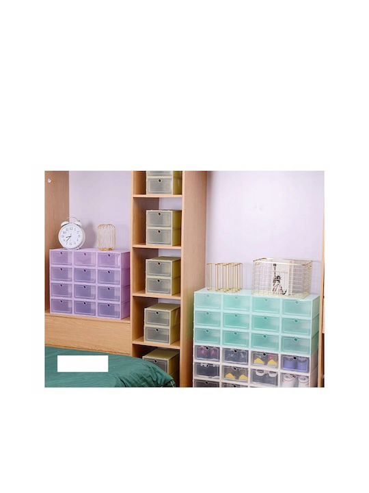 Plastic Cutie de Depozitare cu Capac Albastru 21.5x31x12.5cm 1buc