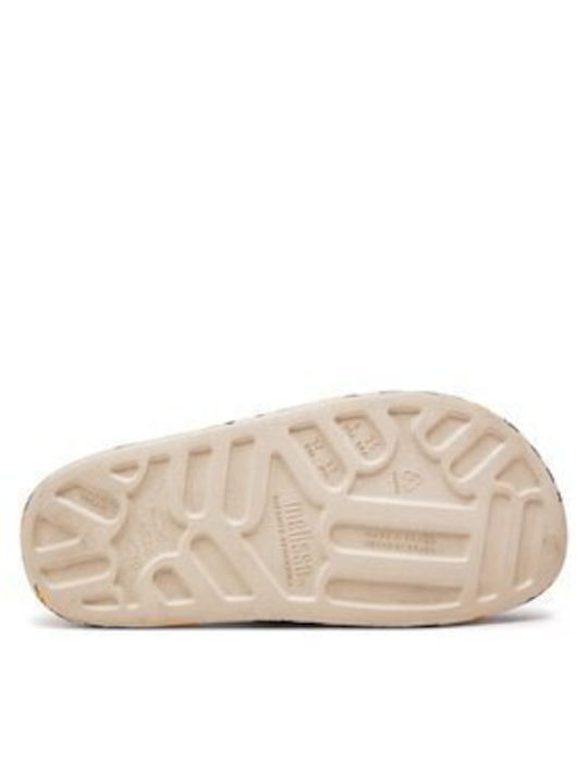 Frauen Flip Flops mit Plattform in Beige Farbe33996/BEIGE/BLAC
