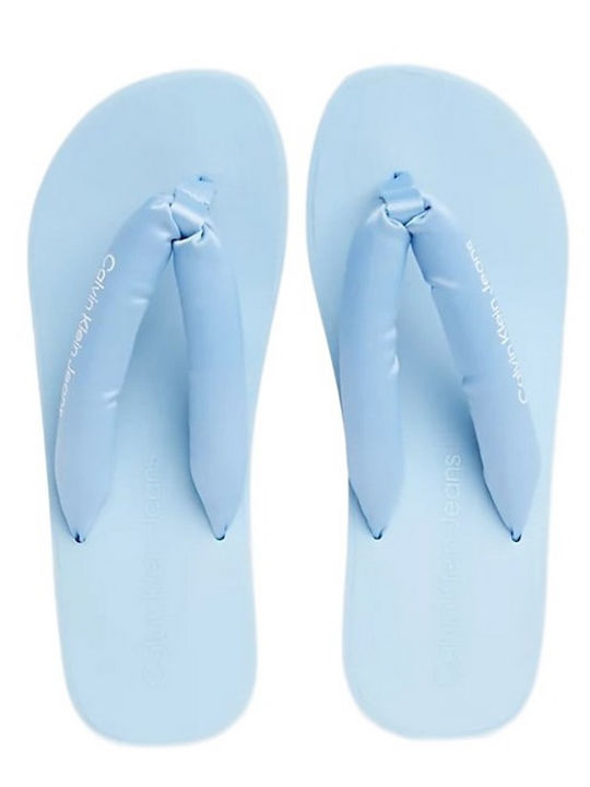 Frauen Flip Flops mit Plattform in Hellblau Farbe