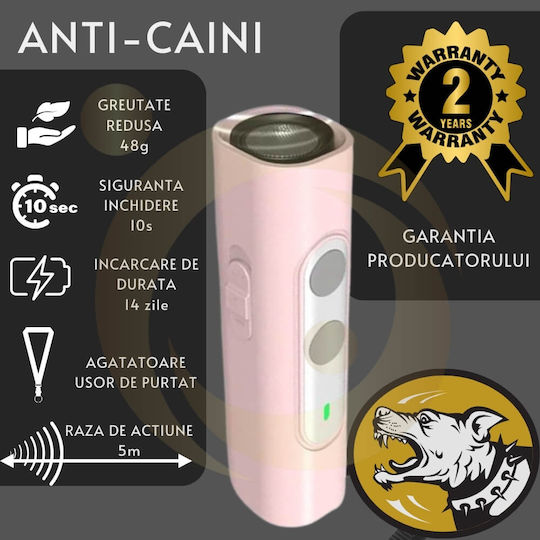Professional Ultrasonic Anti-dog Device Dog Cat Chasing Removing Scaring Device 2 Anti-litter Frequencies 5m Indoor Outdoor Barking Control