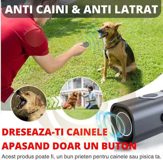 Professional Ultrasonic Anti-dog Device Dog Cat Chasing Removing Scaring Device 2 Anti-litter Frequencies 5m Indoor Outdoor Barking Control