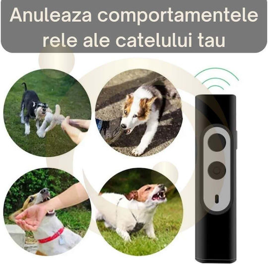 Professional Ultrasonic Anti-dog Device Dog Cat Chasing Removing Scaring Device 2 Anti-litter Frequencies 5m Indoor Outdoor Barking Control