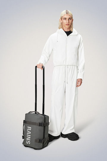 Rains Sack Voyage Back 23.7lt Gray with Wheels made of Artificial Leather L48xW20xH30.5cm