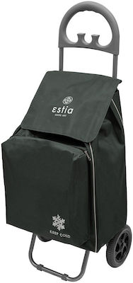 Ecomax Stoff Einkaufswagen Klappbar Gray 35x31x96cm