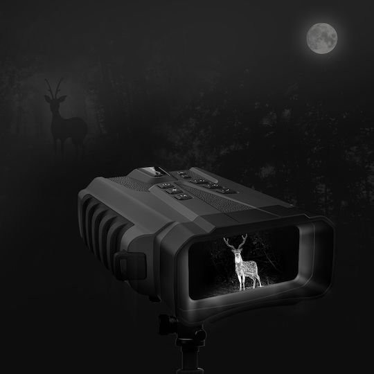 Professional Digital Night Vision Hunting Binoculars Lcd Screen Battery Night Vision 300m Black