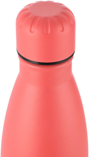 Estia Save the Aegean Recyclable Bottle Thermos Stainless Steel BPA Free 500ml Fusion Coral