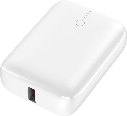 Platinet PMPB10DL104W Power Bank 10000mAh 20W with USB-A Port and USB-C Port Power Delivery White