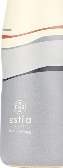 Estia Travel Flask Save the Aegean Bottle Thermos Stainless Steel BPA Free 500ml Ecozen Horizon