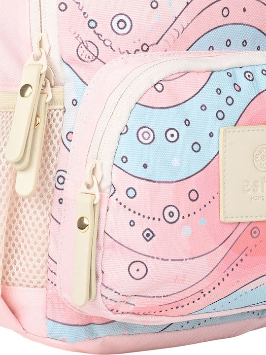 Estia Kid Backpack Σχολική Τσάντα Πλάτης Νηπιαγωγείου Whimsy Wonders με Θήκη για Παγούρι 6lt