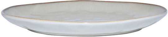 Estia Vignette Stoneware Farfurie joasă Ceramică Alb cu Diametru 21cm