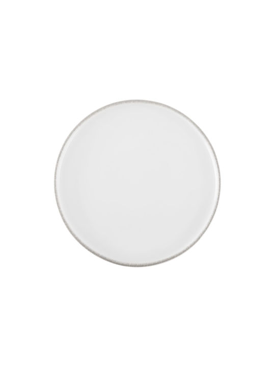 Estia Pearl Plate Desert Porcelain White with Diameter 21cm 1pcs