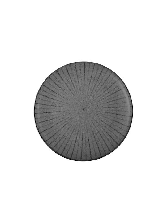 Estia Nordic Plate Shallow made of Porcelain Gray with Diameter 27cm
