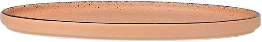 Estia Terra Plate Desert made of Porcelain Salmon with Diameter 21cm