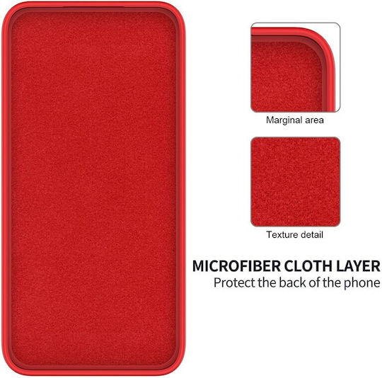 Solid Color Back Cover Silicone Red (Xiaomi 14 Ultra)