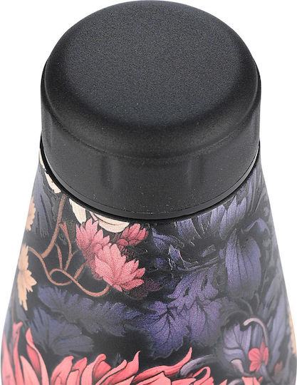 Estia Travel Flask Save the Aegean Bottle Thermos Stainless Steel BPA Free 500ml Midnight blossom
