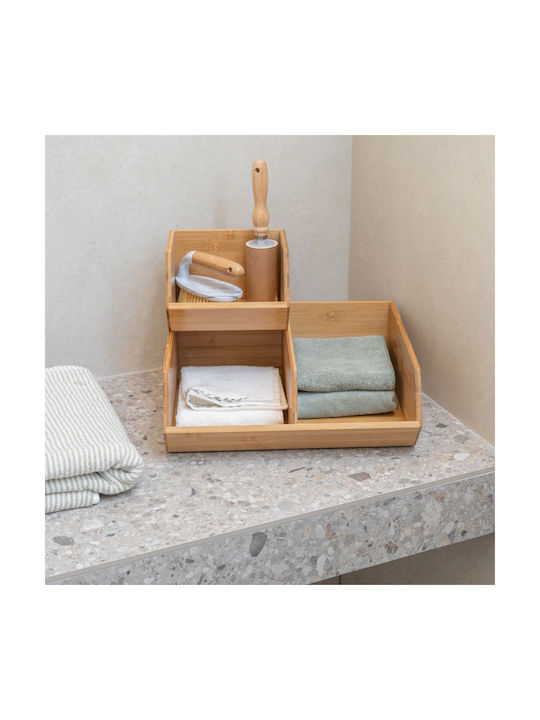 Estia Bamboo Essentials Θήκη για Βαμβάκι Μπαμπού Μπεζ