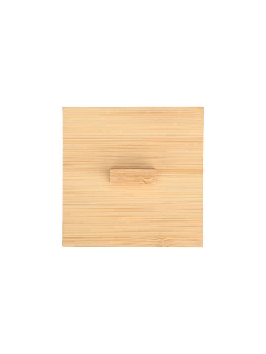 Homely Essentials Tabletop Cotton Holder Bamboo Transparent