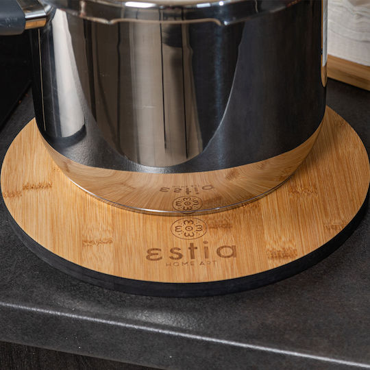 Estia Round Bamboo Chopping Board Brown 28x28cm