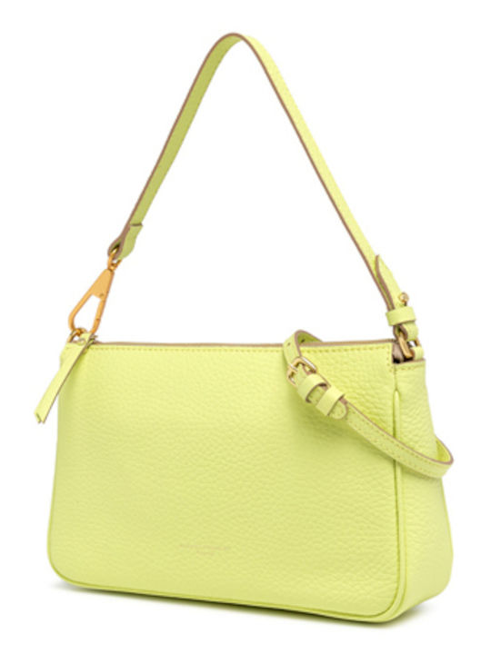Leather Women's Bag Shoulder Green