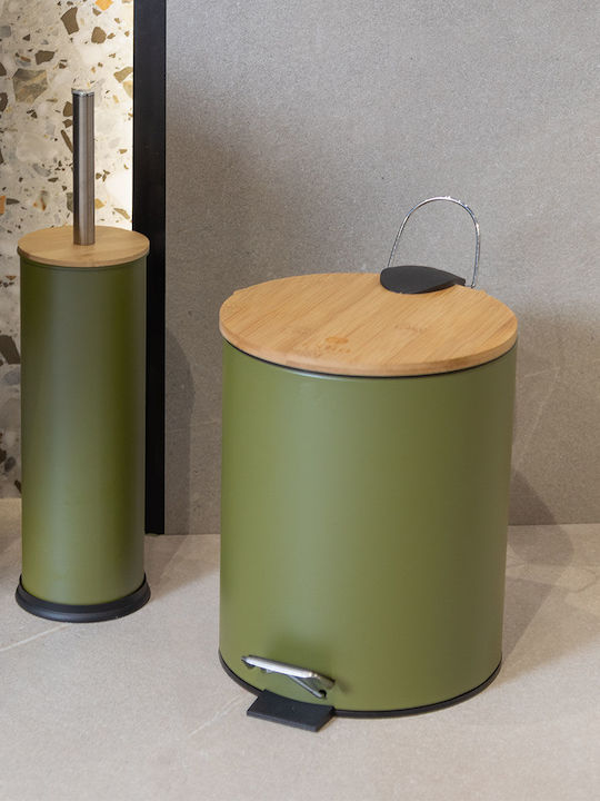 Estia Metallic Toilet Brush Green