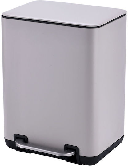 Coș de gunoi pentru baie Estia Cubic Soft Close 6L Taupe Coș de gunoi pentru baie Estia Cubic Soft Close 6L Taupe