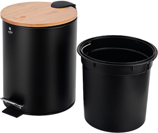 Estia Bamboo Essentials Inox Банята кошче 5лт Черен