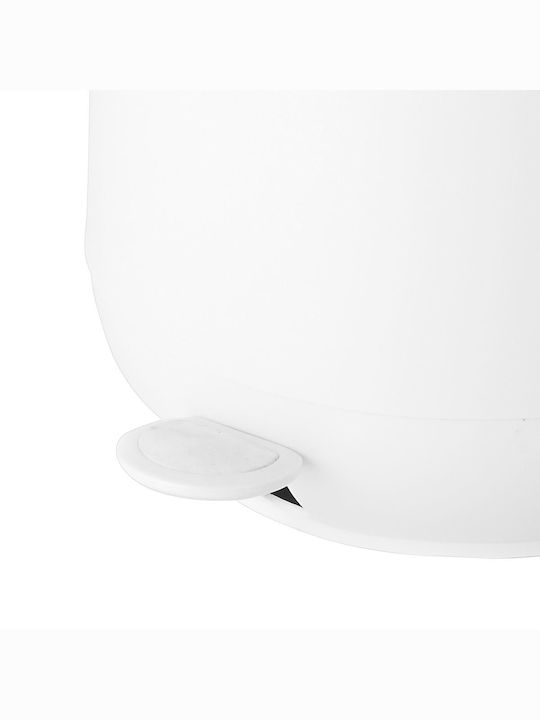 Estia Fjord Plastic Bathroom Basket Soft Close 5lt White