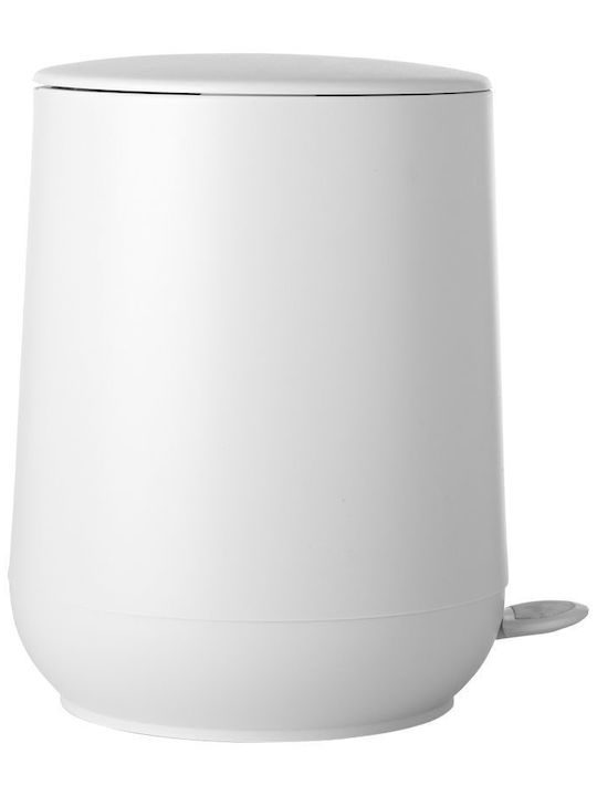 Estia Fjord Plastic Bathroom Basket Soft Close 5lt White