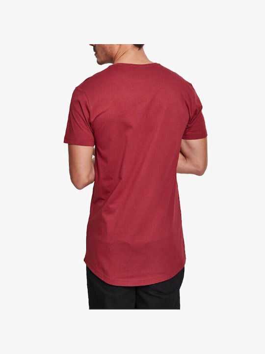 Urban Classics Men's Short Sleeve T-shirt Burgundy