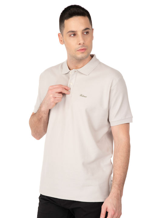 Rebase Herren Kurzarmshirt Polo Ice Grey