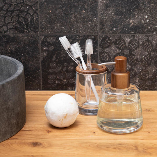 Estia Acacia Kitchen Glass Transparent Dispenser 320ml