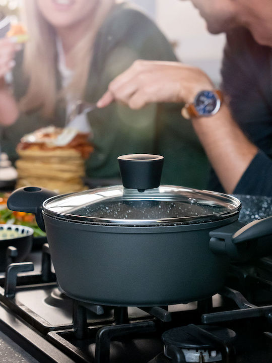 Estia Magma Saute With Lid made of Aluminum with Non-Stick Coating 28cm